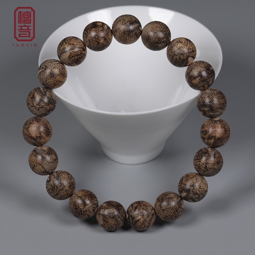 9分沉柬埔寨金星菩萨棋沉香手串11.9mm19颗男款